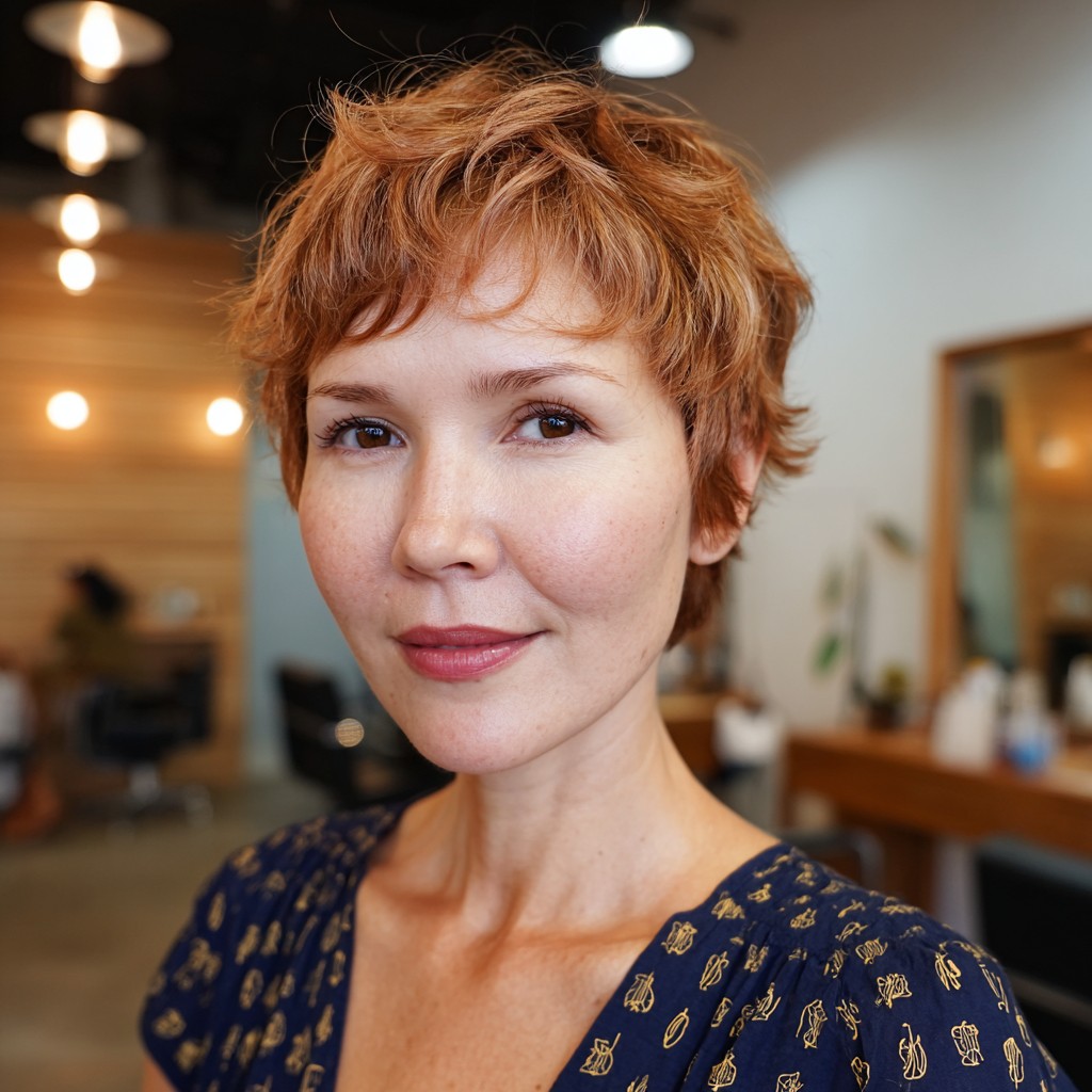 Playful Textured Pixie Cut with Soft Edges