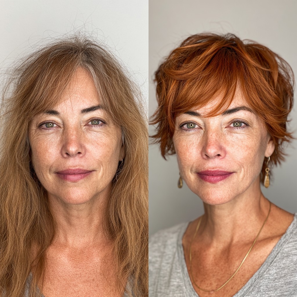 Stylish Short Mixie Shag with Lush Layers