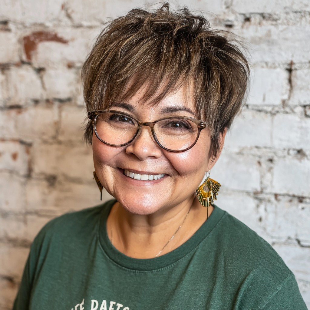 Textured Short Mixie Shag with Soft Volume