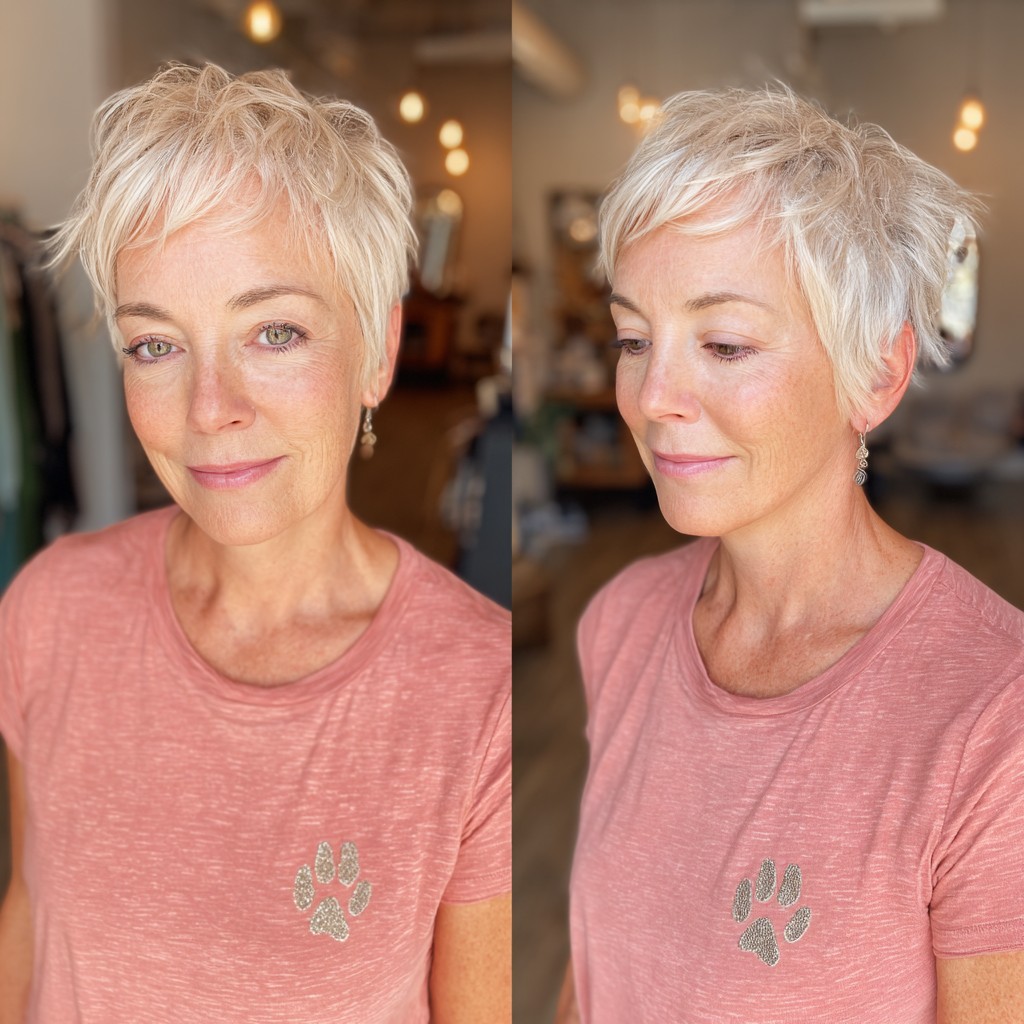 Textured Short Shag with Delicate Layers