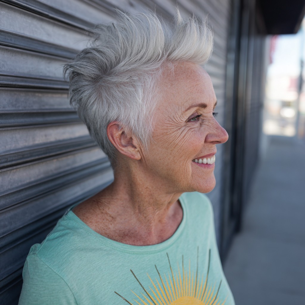 Textured Spiky Pixie Cut with Volume