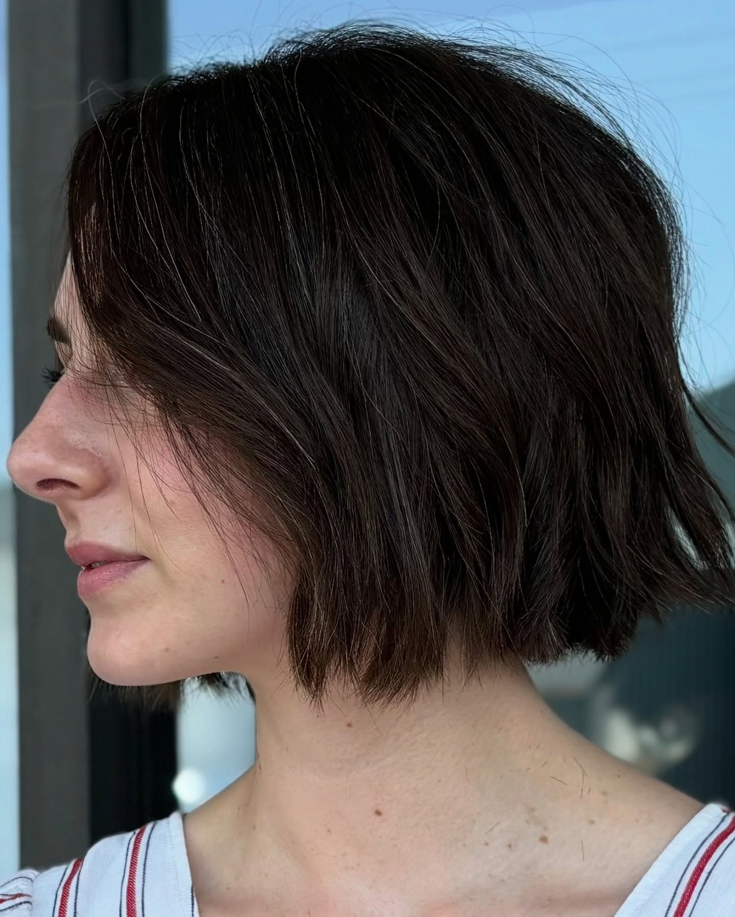 Textured Neck-Length Bob with Soft Waves