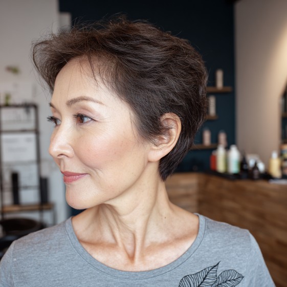 Modern Textured Pixie Cut with Volume