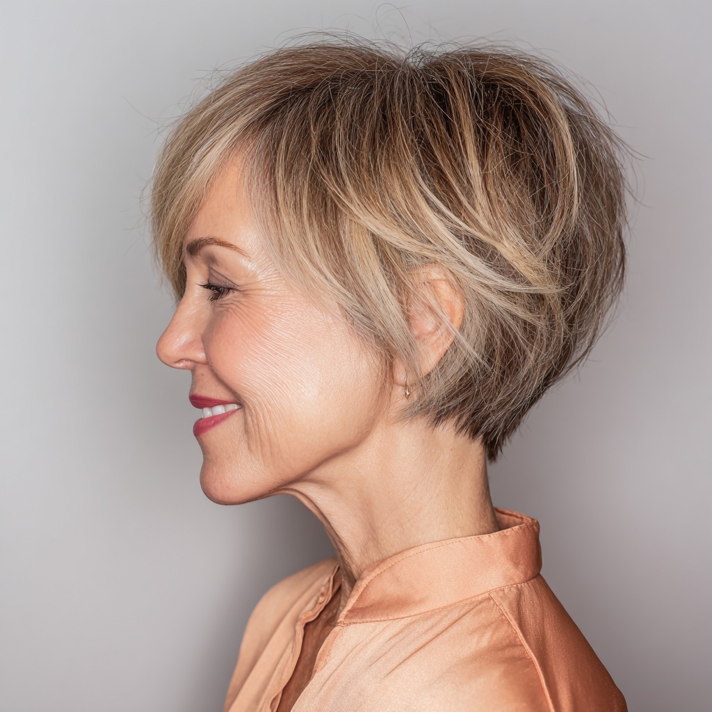 Chic Textured Pixie Cut with Soft Layers