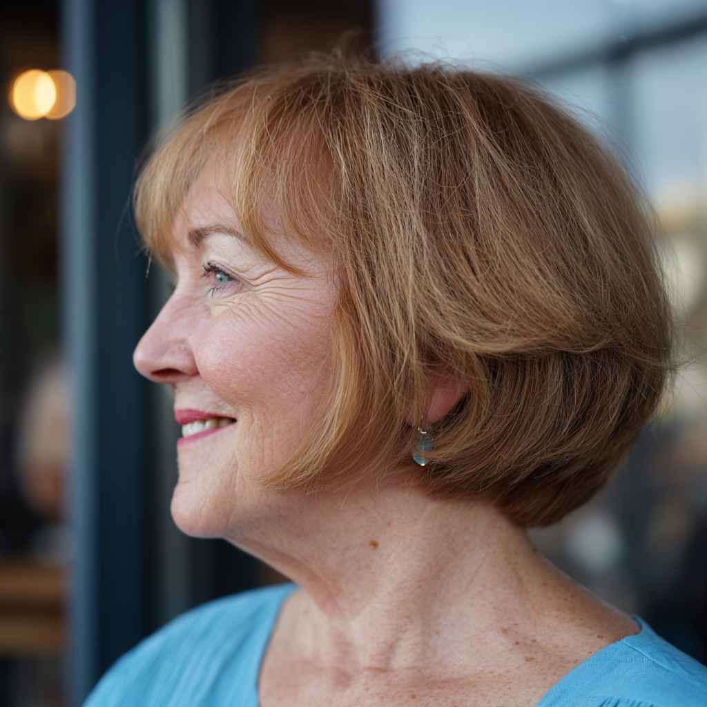 Chic Textured Wedge Bob with Soft Movement