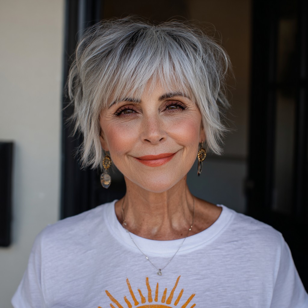 Chic Textured Pixie Cut with Soft Layers