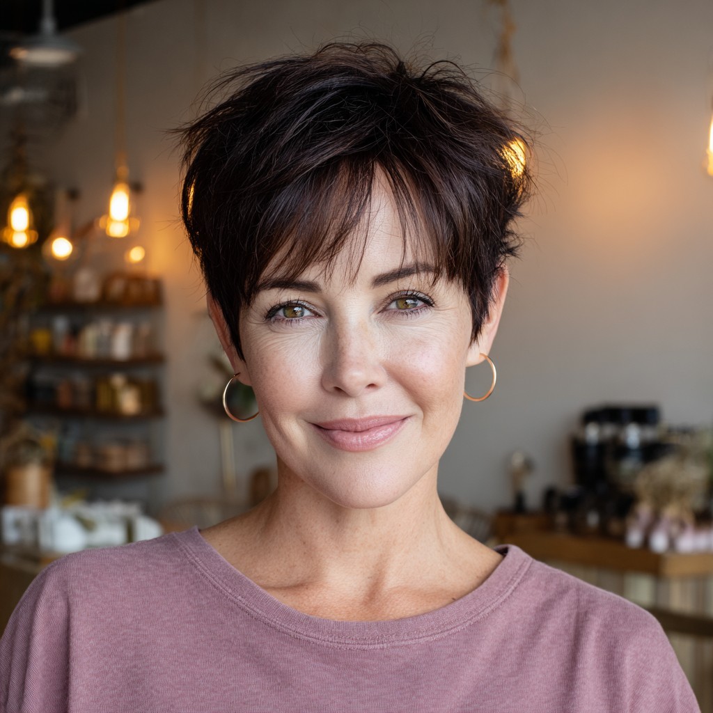 Modern Textured Pixie Cut with Soft Layers