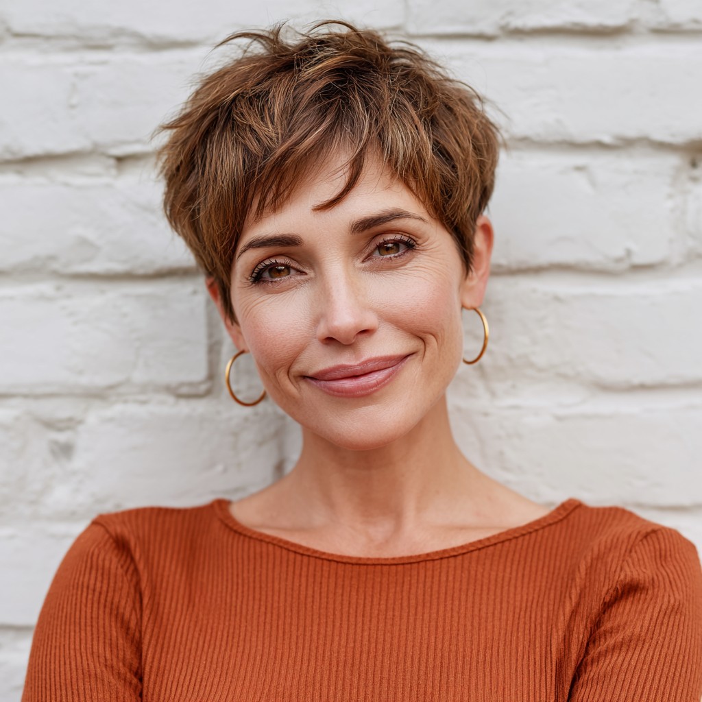 Chic Textured Pixie with Soft Layers