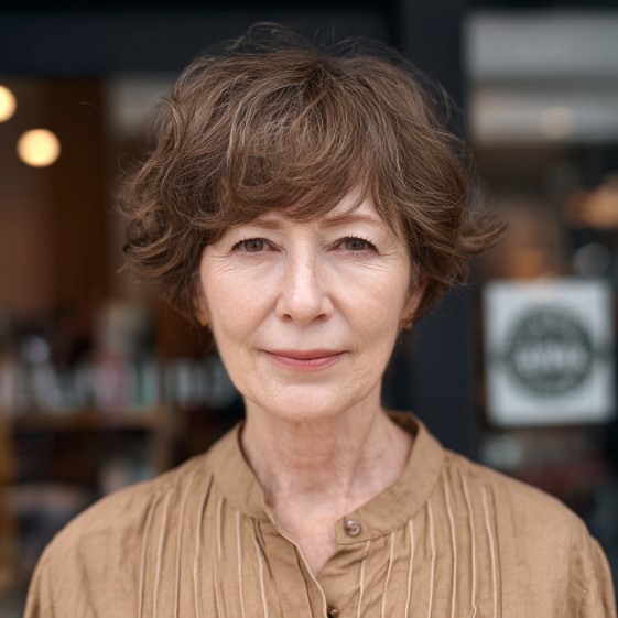 Chic Curly Crop with Soft Layers