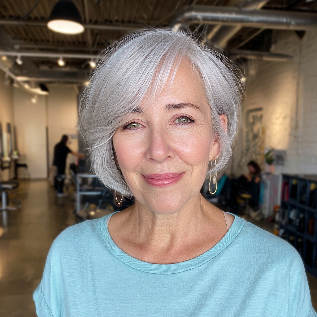 Chic Graduated Bob with Soft Feathered Layers