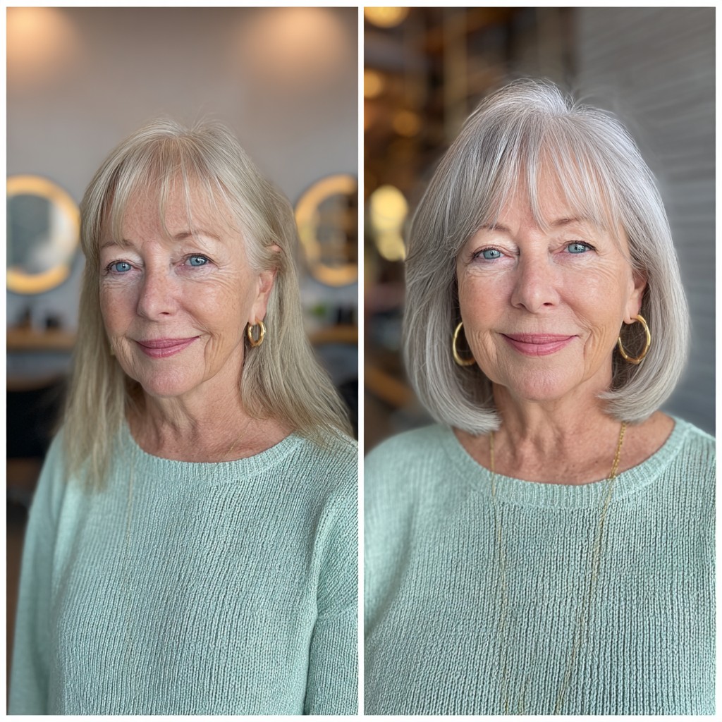Chic Shoulder-Length Bob with Subtle Face-Framing Layers