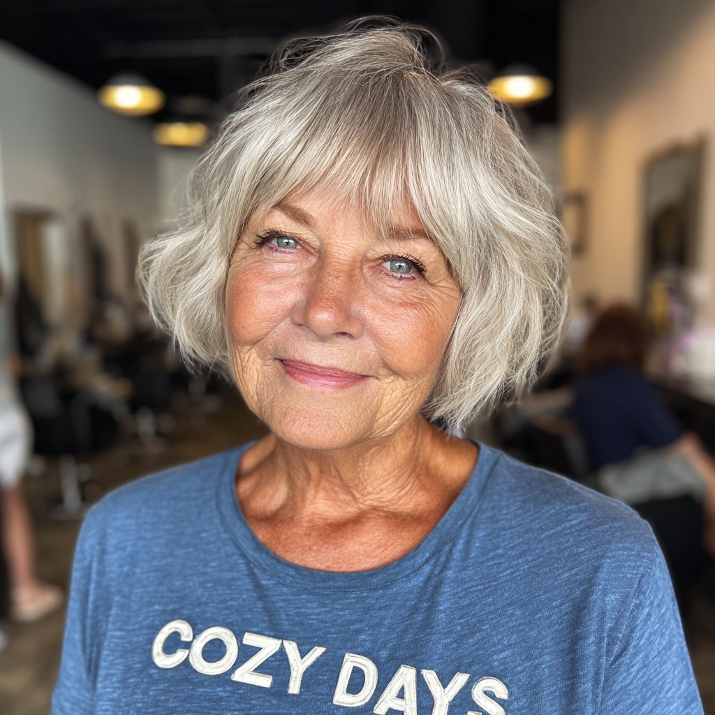 Chic Soft Shaggy Bob with Subtle Layers