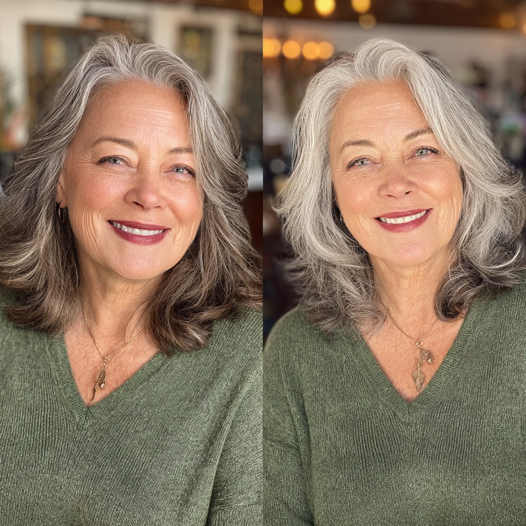 Chic Softly Layered Shoulder-Length Bob with Gentle Waves