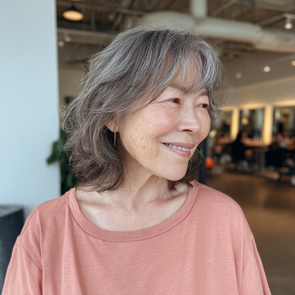 Chic Softly Layered Shoulder-Length Bob with Natural Movement