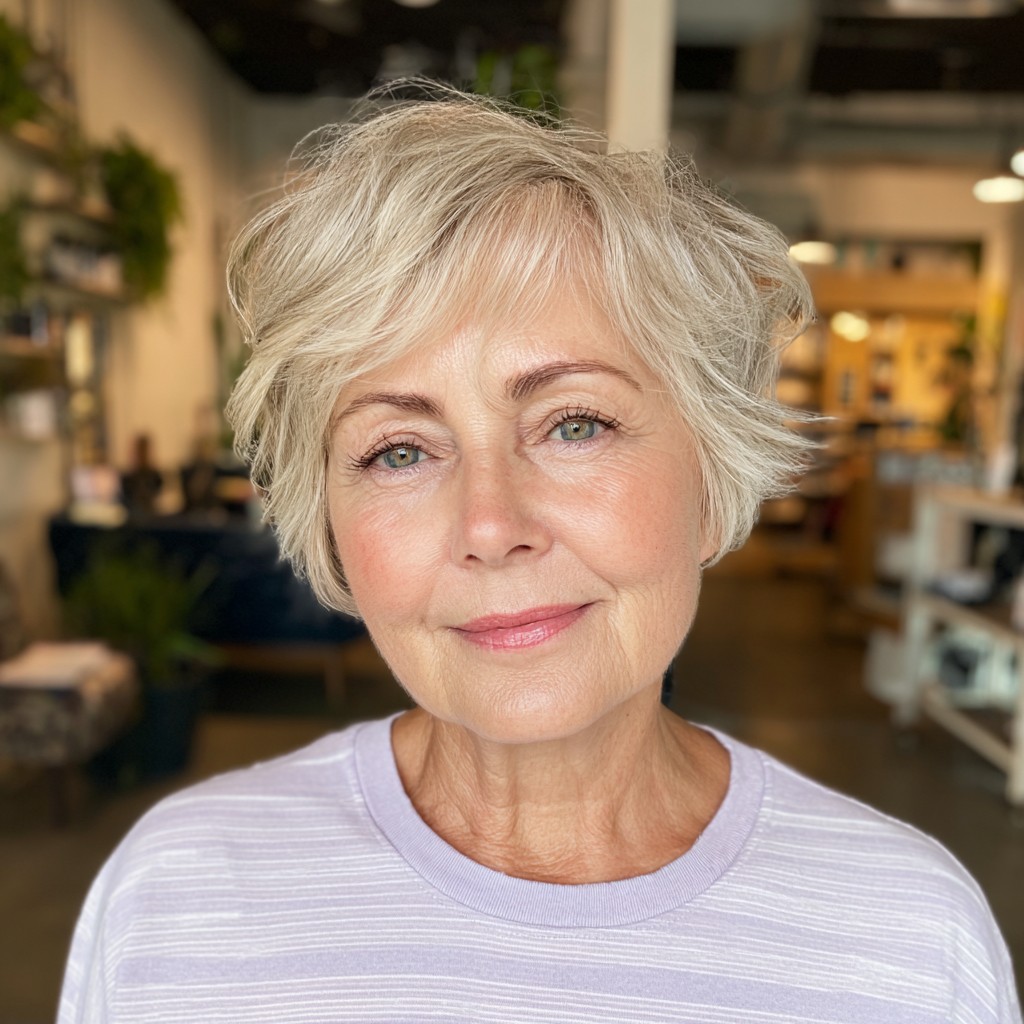 Chic Textured Pixie Bob with Soft Volume