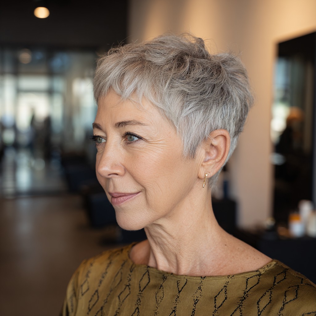 Chic Textured Pixie Cut with Soft Layers