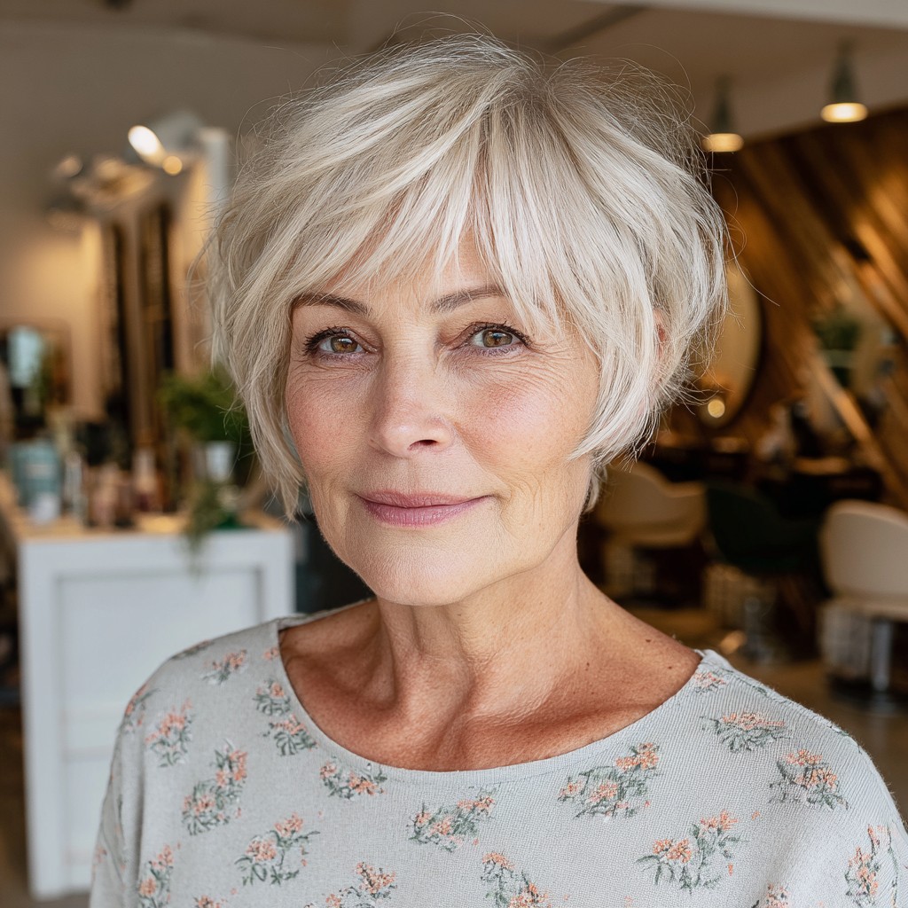 Chic Textured Pixie with Feathered Layers