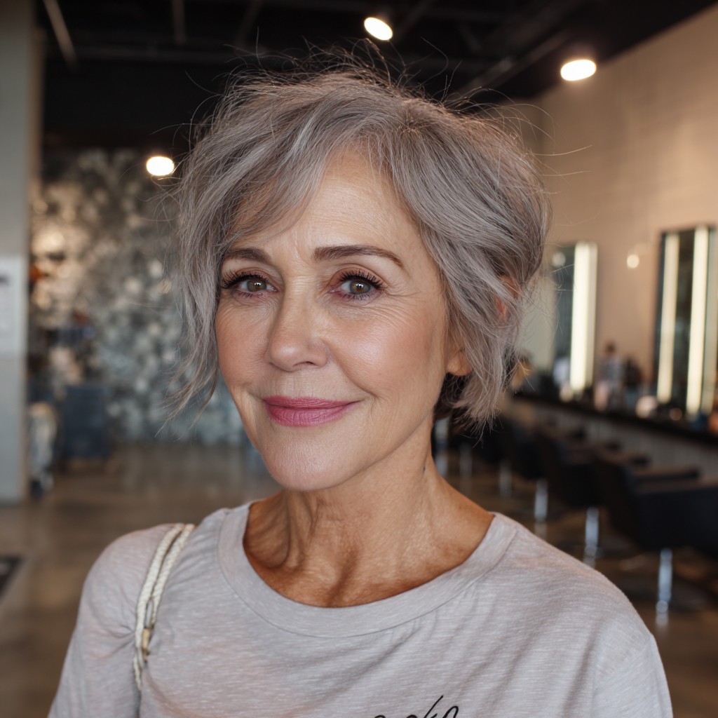 Chic Wispy Pixie Cut with Textured Layers