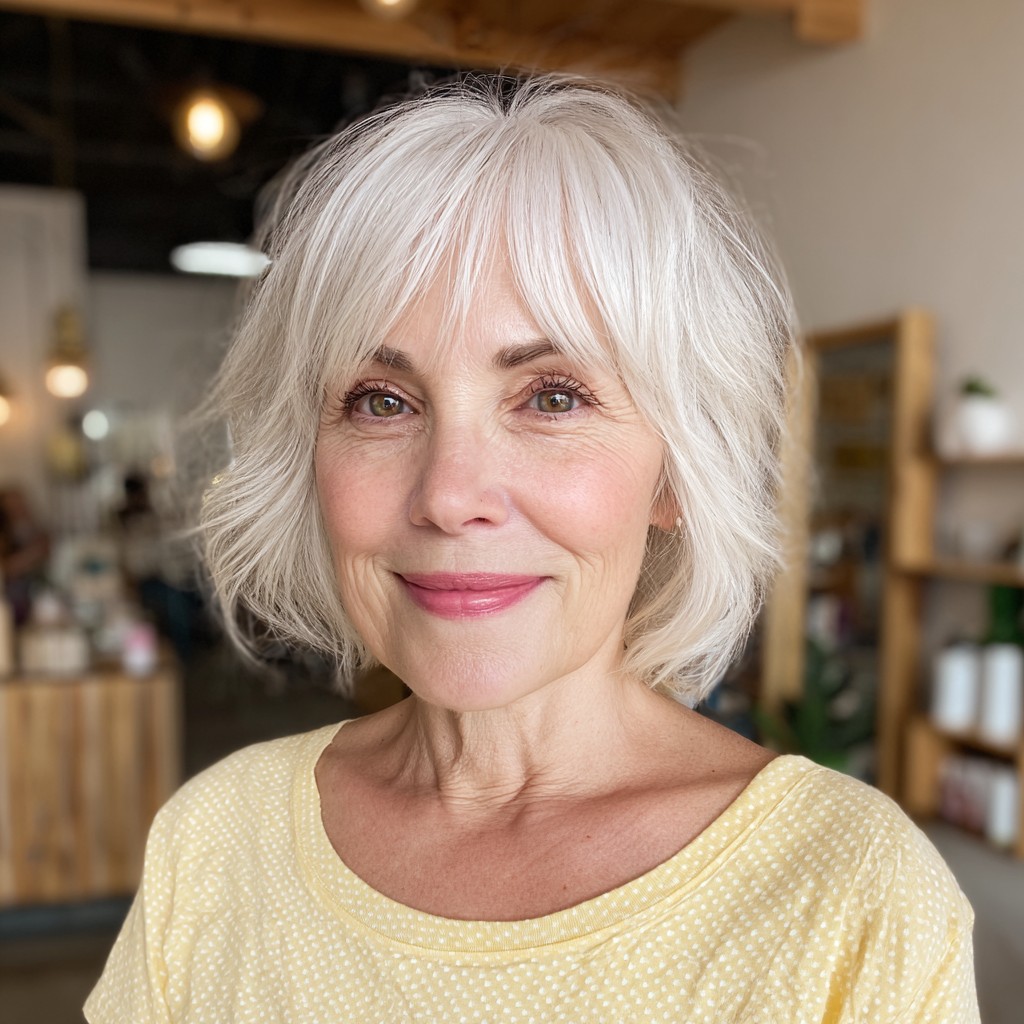 Chic Wispy Shaggy Bob with Soft Layers