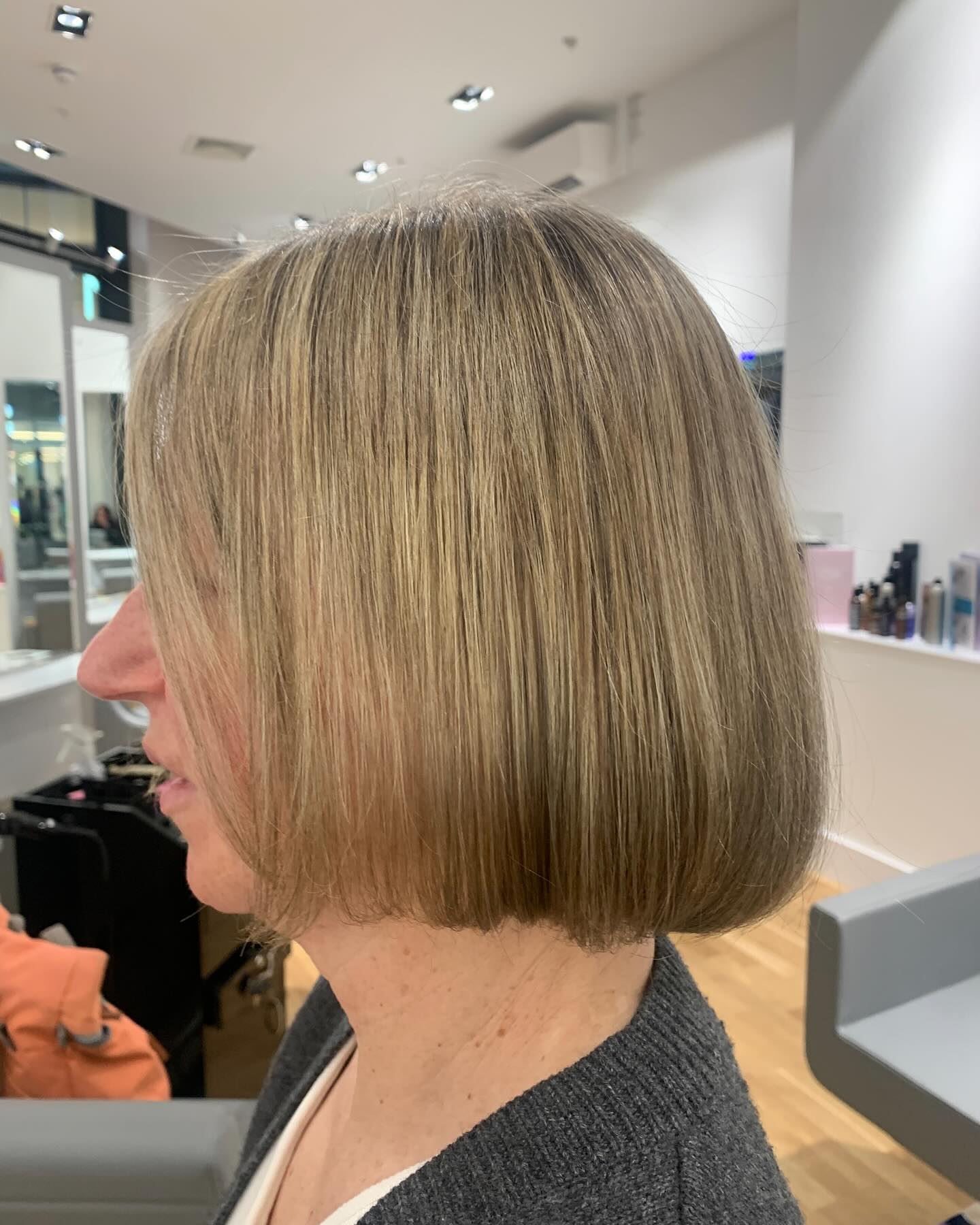 Classic Blunt Neck-Length Bob with Subtle Textured Ends