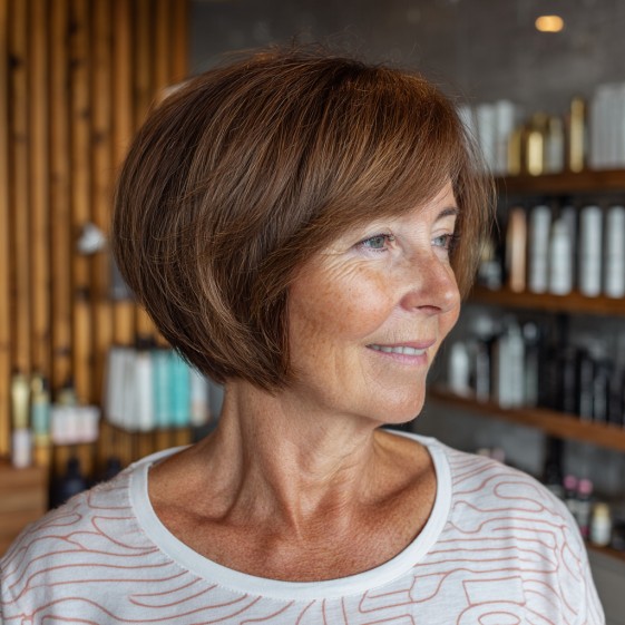 Classic Rounded Bob with Soft Volume