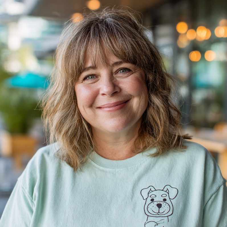 Effortless Textured Waves with Soft Choppy Bangs