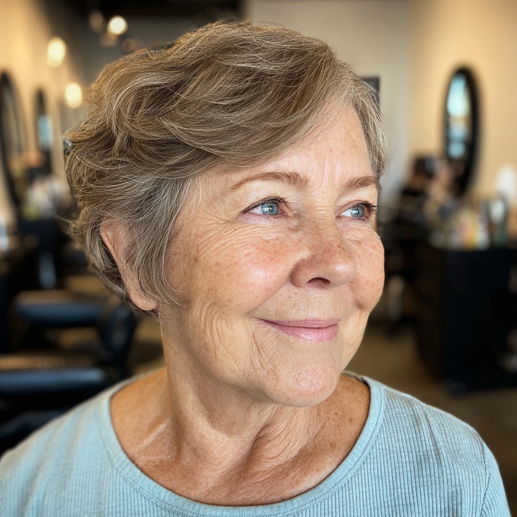 Effortlessly Textured Gray Pixie Bob
