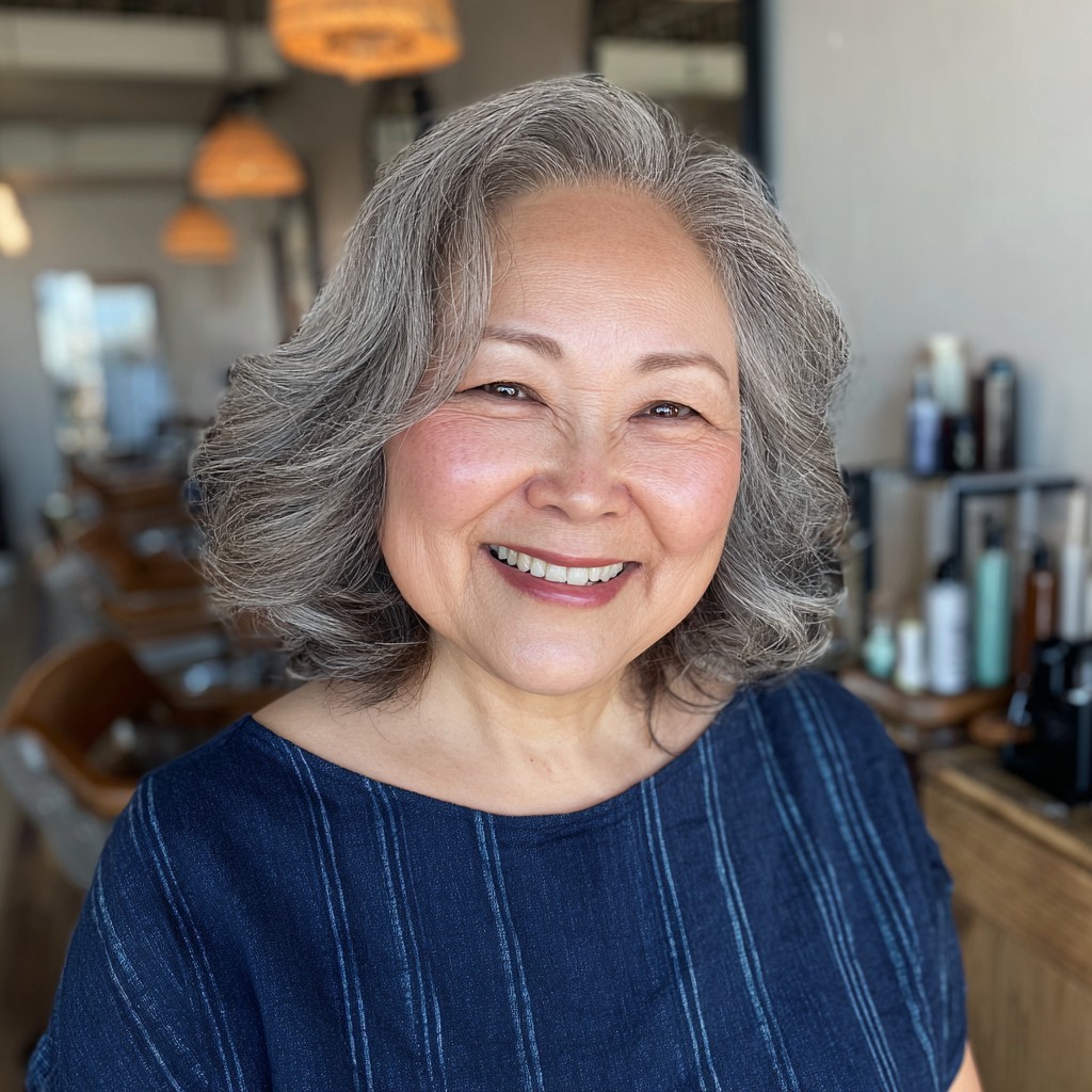 Elegant Soft Volume Shoulder-Length Bob