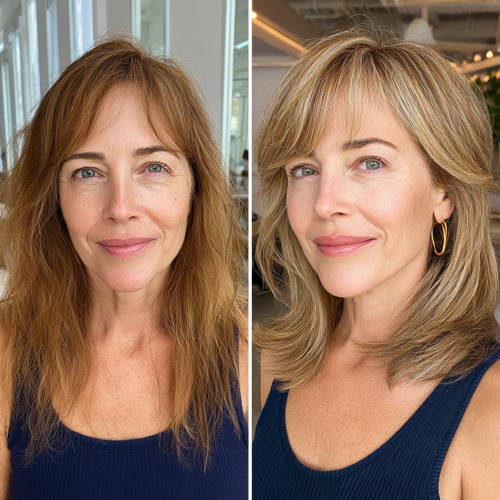 Modern Dimensional Blonde Cut with Soft Layers