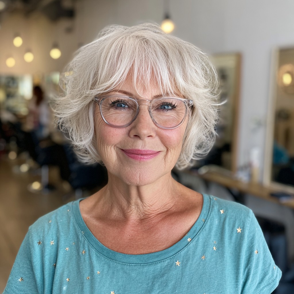 Playful Textured Pixie Bob with Soft Bangs