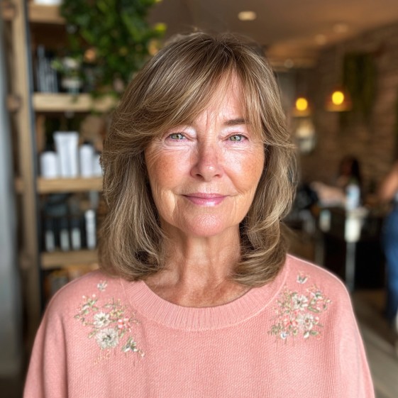 Softly Framed Shoulder-Length Cut with Subtle Layers