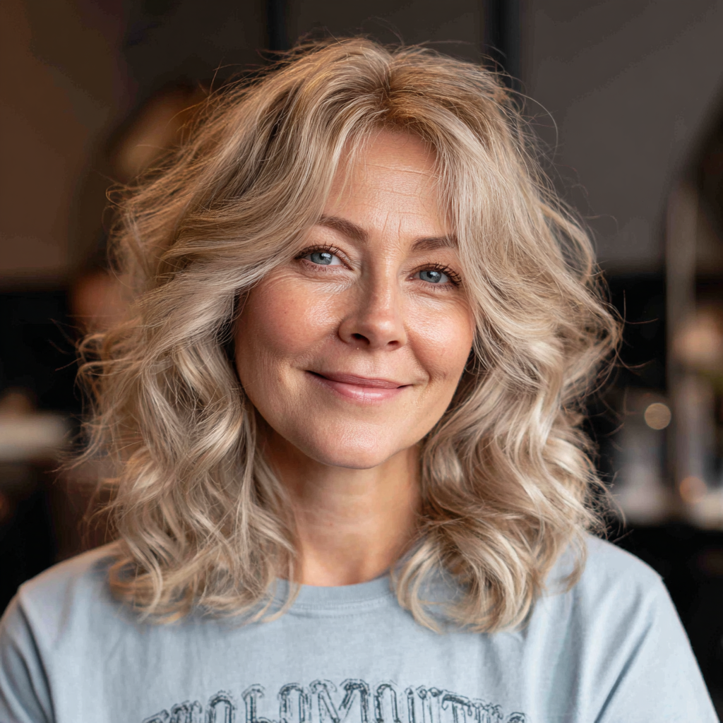 Softly Layered Beachy Blonde Waves