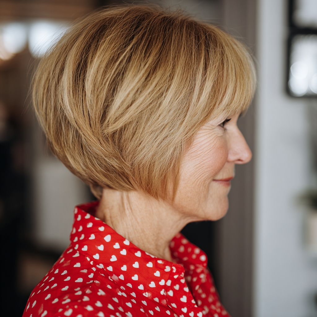 Softly Textured Wedge Bob with Flattering Layers