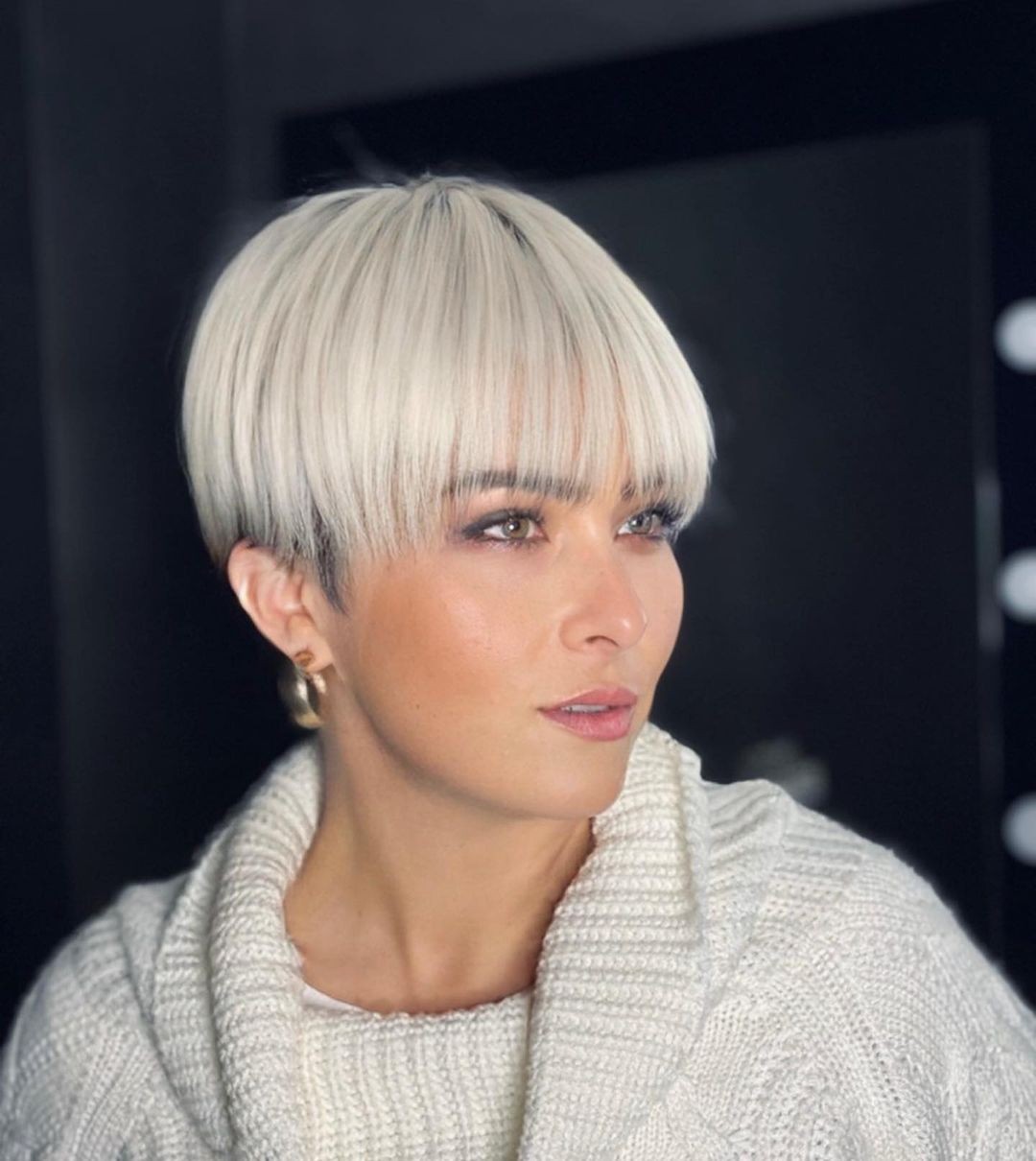Stylish Blunt Bob with Soft Bangs
