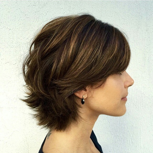 Stylish Layered Cut with Subtle Highlights