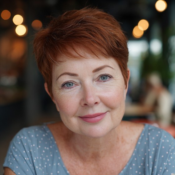 Stylish Short Textured Crop with Soft Layers