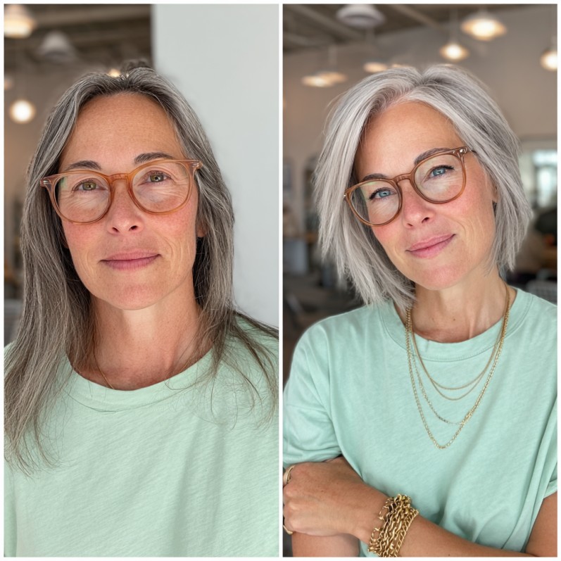 Textured Ash Blonde Short Bob with Subtle Layers