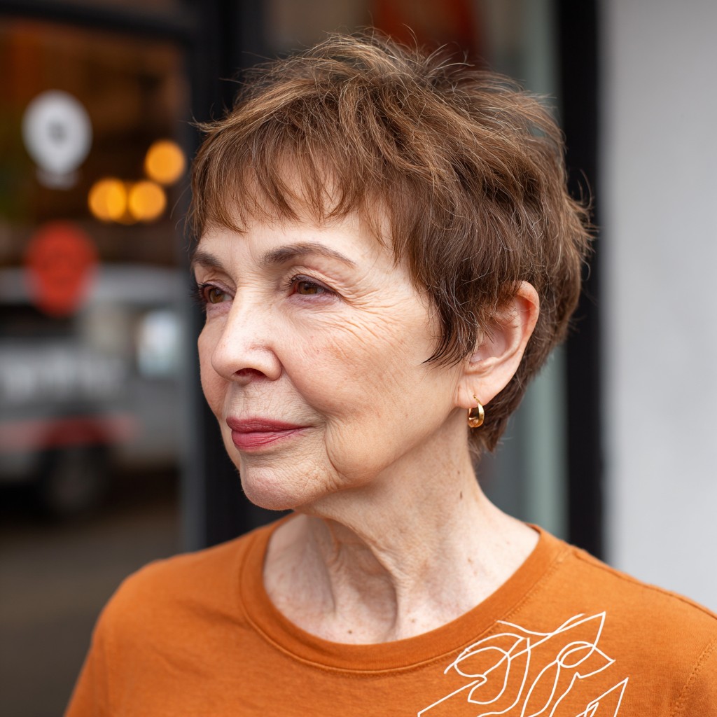 Textured Baby Bangs with Soft Layers