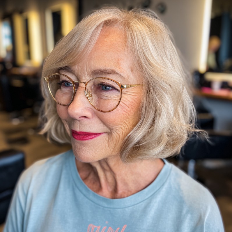 Textured Floating Bob with Subtle Volume