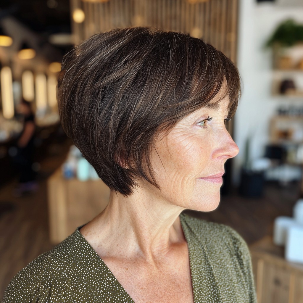 Textured Short Bob with Soft Layers