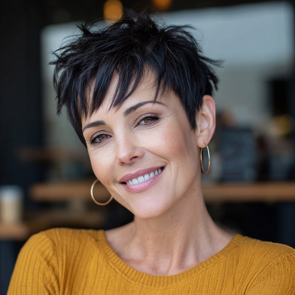 Textured Short Pixie with Playful Layers
