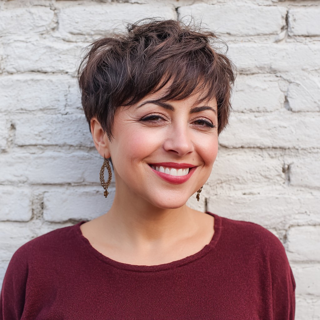 Chic Layered Textured Pixie Cut