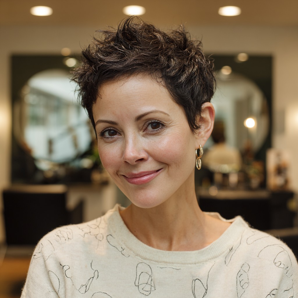 Chic Textured Pixie Cut with Effortless Volume