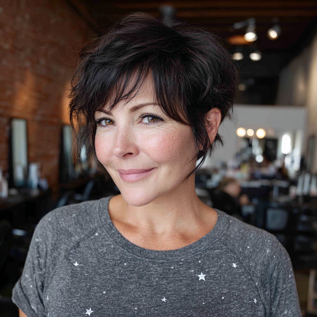 Chic Textured Pixie with Subtle Layers