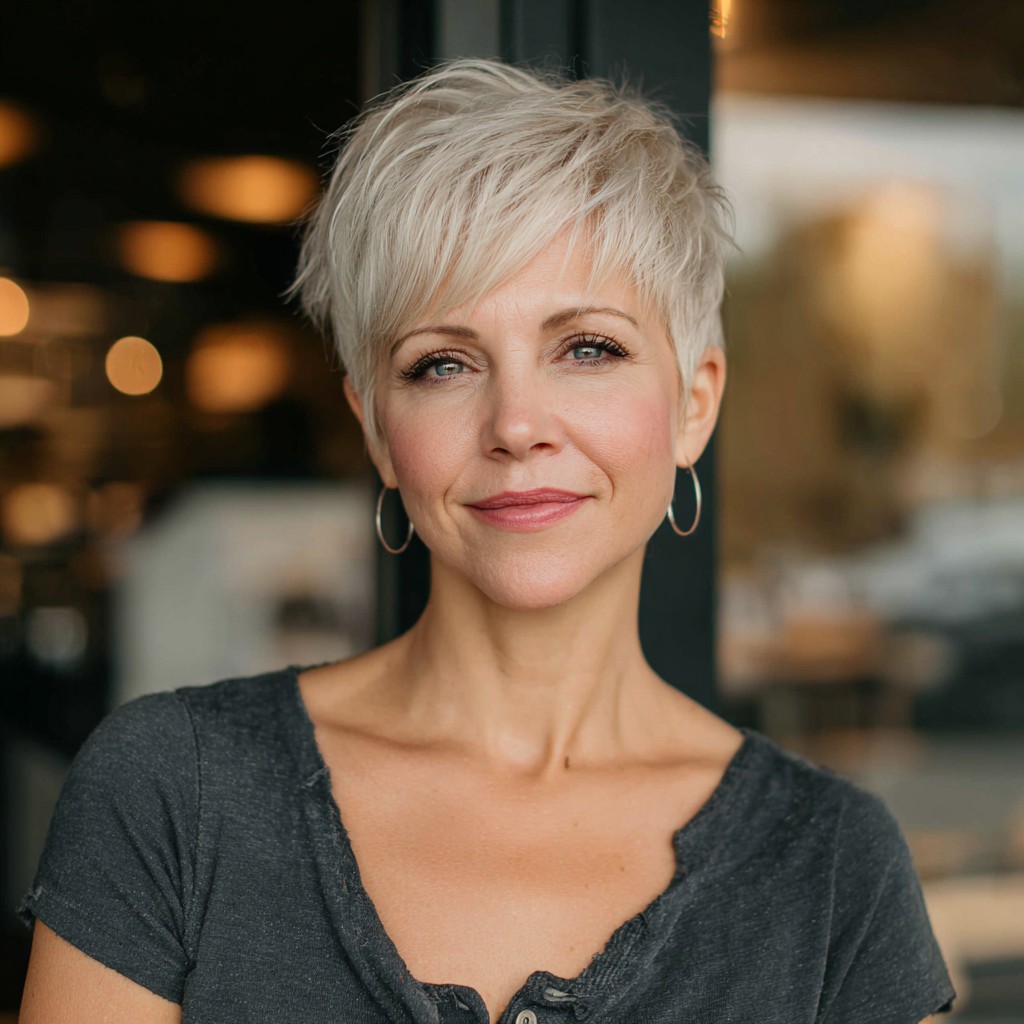 Stylish Layered Pixie with Soft Edges