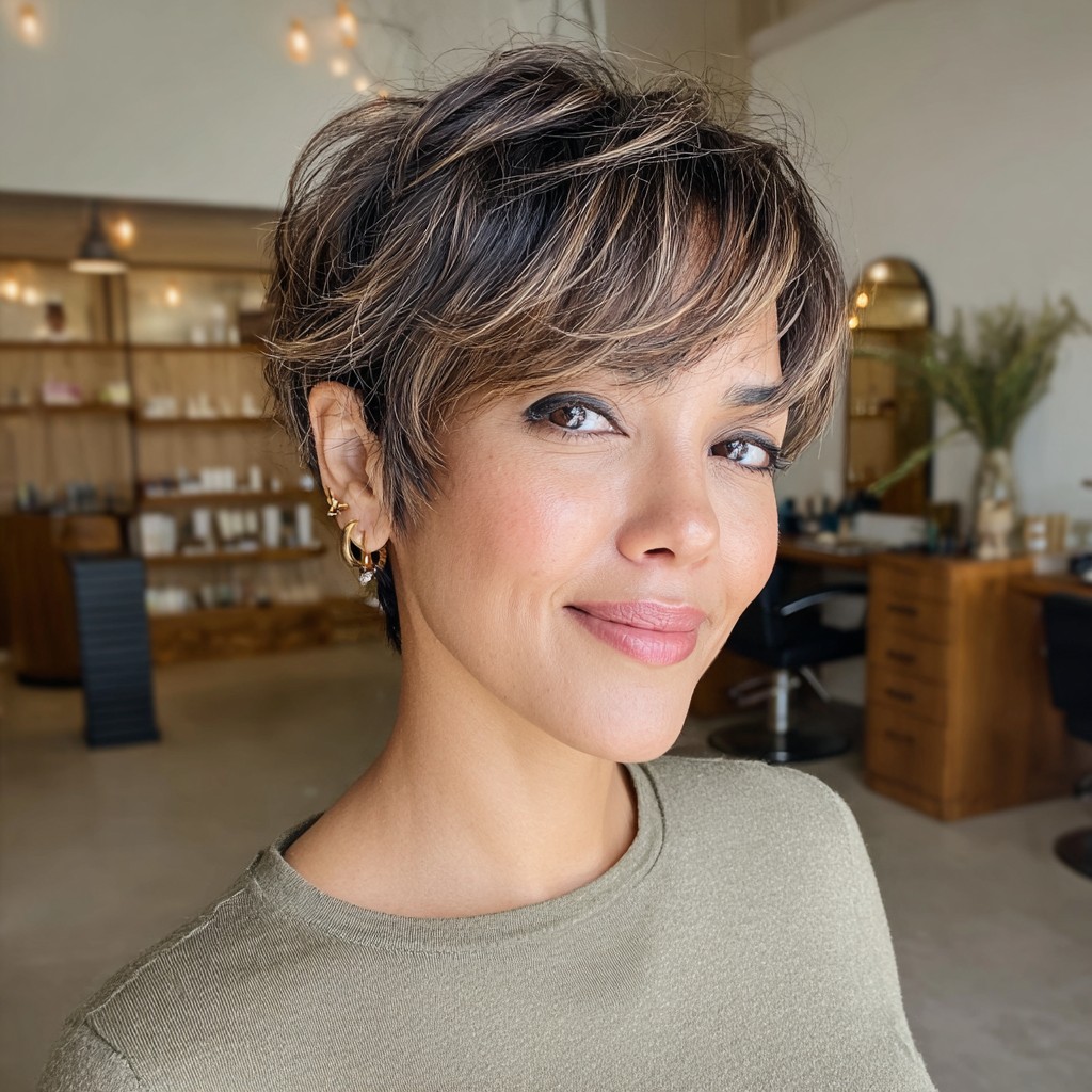 Stylish Textured Pixie with Soft Layers