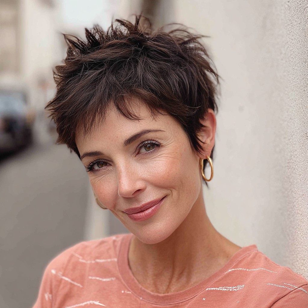 Textured Short Pixie with Playful Layers