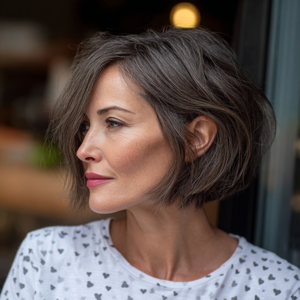 Chic Textured Bob with Subtle Lifting Layers