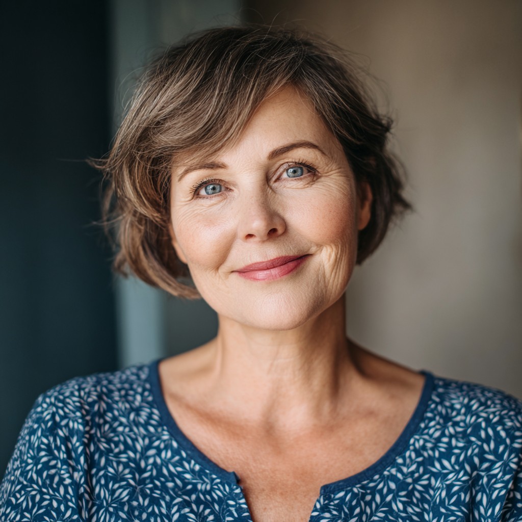 Chic Textured Short Bob with Wispy Layers