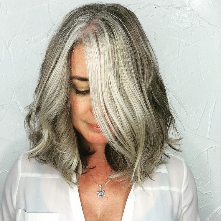 Soft Waves with Silver Highlights